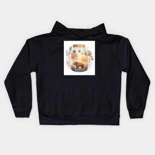 Enchanted Bear in a Jar Kids Hoodie